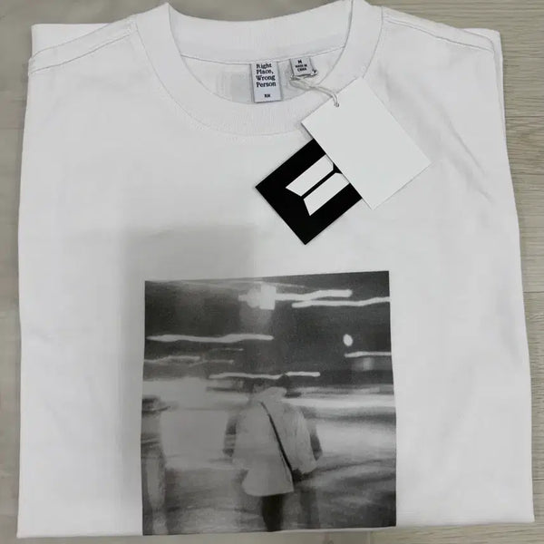 [BUNJANG] BTS RM White T-Shirt M / BTS RM 화이트 반팔 티셔츠 M