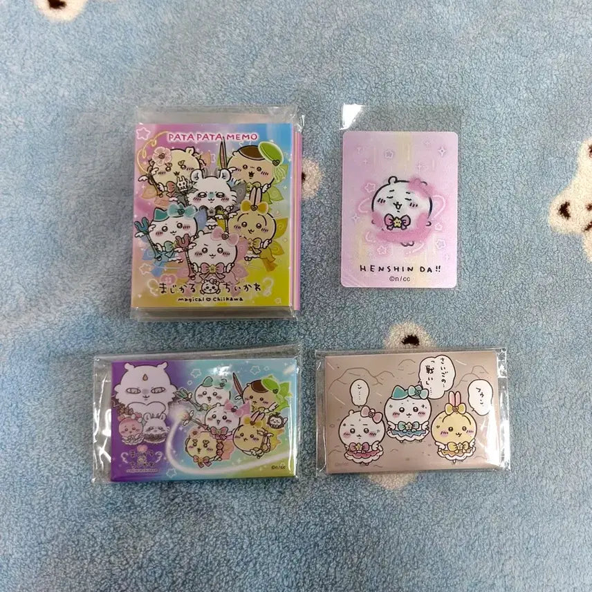 [BUNJANG] Chiikawa Chō Magical Pata Pata Memo & Magnet Set / 덤)치이카와 초매지컬 파타파타 메모& 마그넷 2종