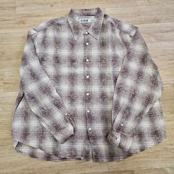 [BUNJANG] COOR Madras Check Flannel Shirt / 쿠어 마드라스 체크 플란넬 셔츠