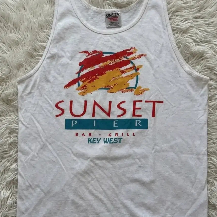 [BUNJANG] 1980s USA Single Stitch Sleeveless T-Shirt / 80s USA생산 싱글스티치 나시티