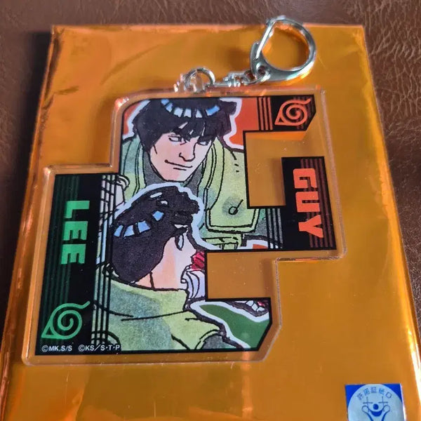 [BUNJANG] Naruto NARUTOP99 Rock Lee & Might Guy Initial Acrylic Keychain / 나루토 트레이딩 이니셜 아크릴키홀더 NARUTOP99 리 가이