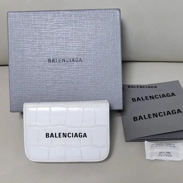 [BUNJANG] Balenciaga Croc 3-Fold Wallet / 발렌시아가 크로커 삼단지갑 정품