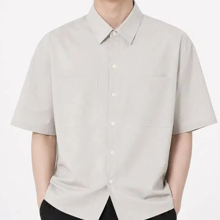 [BUNJANG] J.I.Q.E Two-Pocket Poly Shirt / 지이크 투포켓 폴리 셔츠 새제품. 무료배송