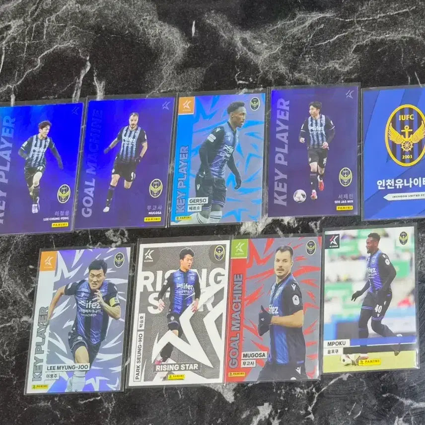 [BUNJANG] Panini K League Incheon United Soccer Cards Bundle Set / 파니니 k리그 인천유나이티드 축구 카드 일괄 판매
