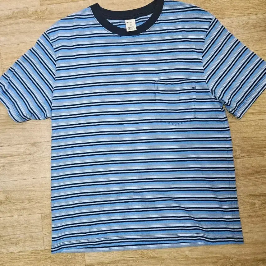 [BUNJANG] Khakis Border Long-Sleeve T-Shirt / 카키스 보더 티셔츠