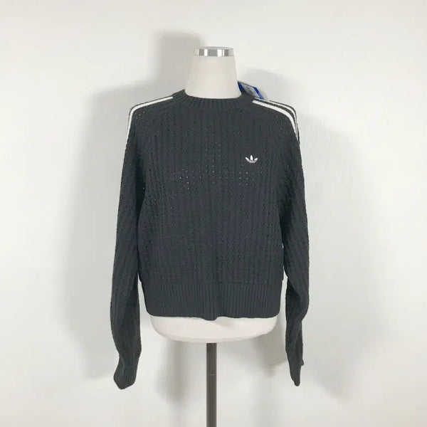 [BUNJANG] Adidas Firebird Cropped Knit Sweater M / 아디다스 택새상품 여성크롭니트M호호상점