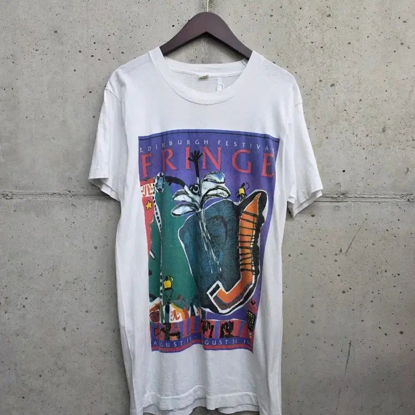 [BUNJANG] 1991 Edinburgh Fringe Festival T-Shirt / [free]90s USA 1991 에든버러 프린지 페스티벌 반팔 티셔츠