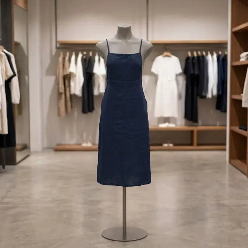 [BUNJANG] Navy Bustier Dress - Size 55 / (새상품) 네이비 뷔스티에 원피스 55