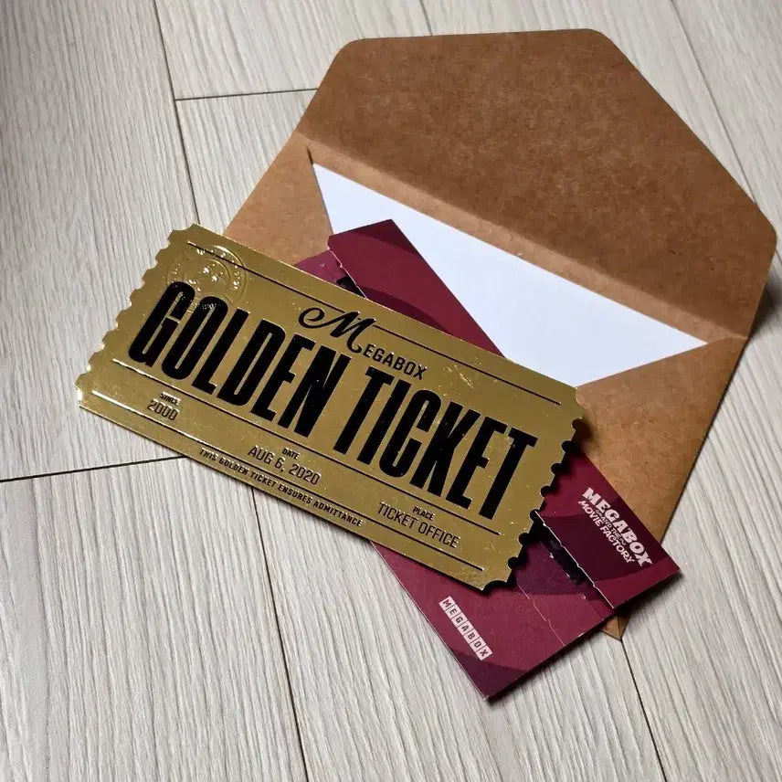[BUNJANG] Megabox Golden Ticket 20th Anniversary Original Ticket Full Box / [초희귀한정판]영화 메가박스 골든티켓 20주년 오리지널티켓 풀박스 오티 굿즈특전