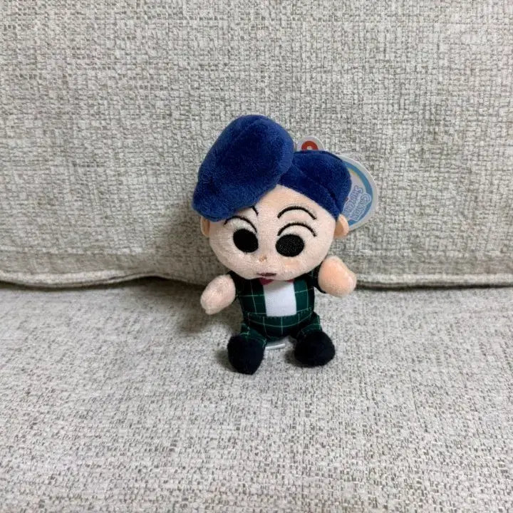 [BUNJANG] Crayon Shin-chan's Shiro (Detective Ver.) 8cm Keyring Plush / 정품 짱구는못말려 철수 탐정 VER 8cm 키링인형