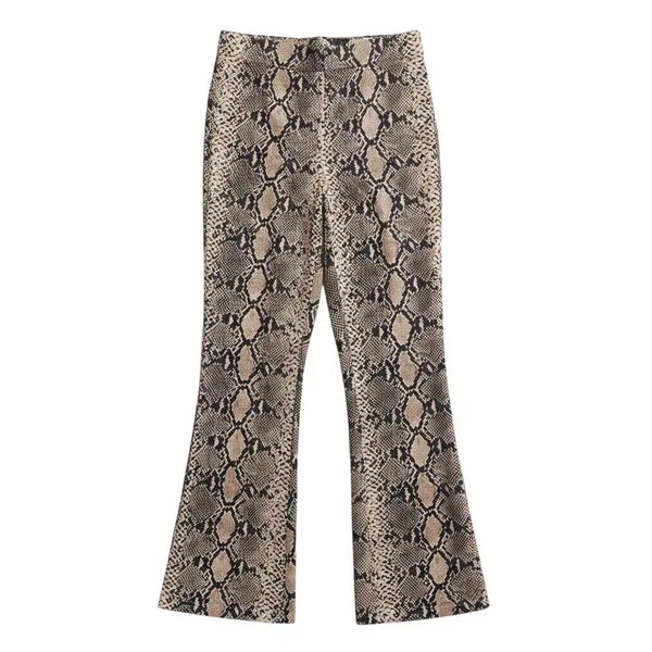 [BUNJANG] Zara Women's Snake Print Banding Pants / 여성M/ 자라우먼 뱀무늬 밴딩팬츠 5-103