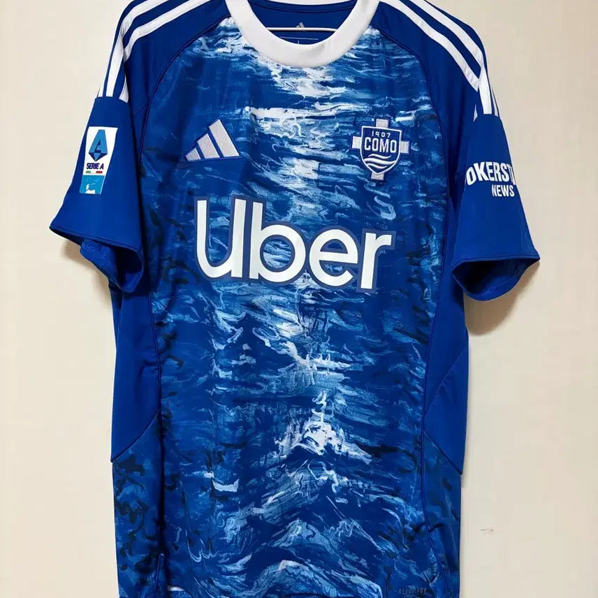 [BUNJANG] 25-26 Como 1907 Home Nico Replica Uniform L / 25-26 코모 1907 홈 니코 파스 유니폼 레플리카