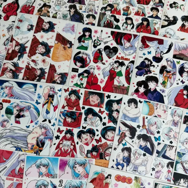 [BUNJANG] Inuyasha Anime Stickers 92 pcs / 이누야샤 애니인스 92장 판매