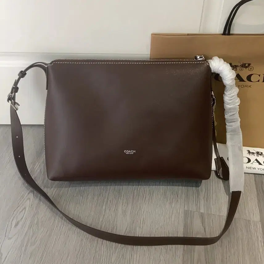 [BUNJANG] Coach Leather Shoulder Bag Brown / 코치 숄더백