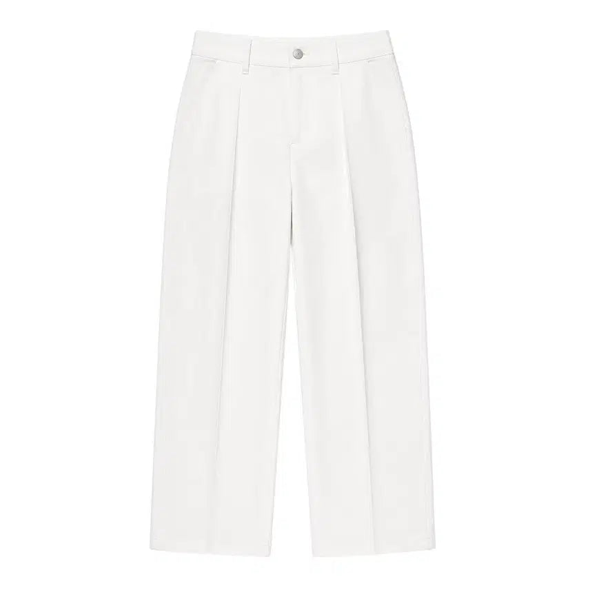 [BUNJANG] Women's Pintuck Wide Cotton Pants / 여성27/ 핀턱 와이드 코튼팬츠 5-104