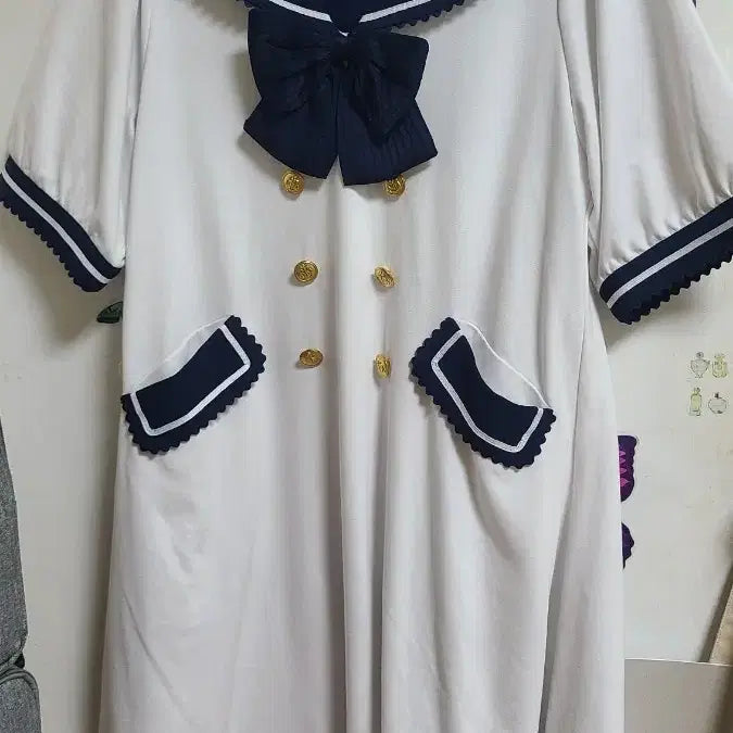 [BUNJANG] Amabel Marine Summer One-Piece Dress / 아마벨 마린 여름 원피스
