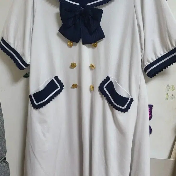 [BUNJANG] Amabel Marine Summer One-Piece Dress / 아마벨 마린 여름 원피스