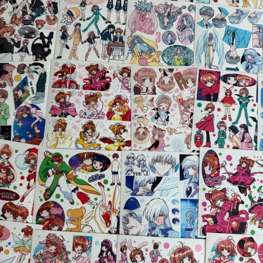 [BUNJANG] Cardcaptor Sakura Anime Stickers & Memo Pads Set / 카드캡터체리 애니인스 101장 판매