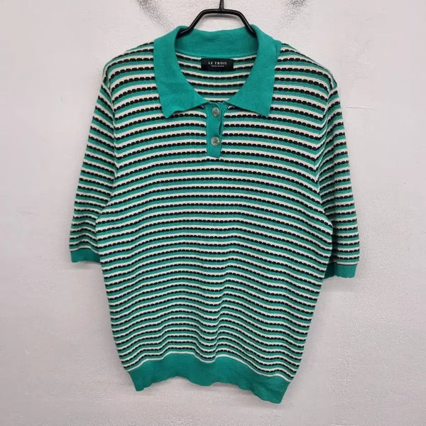 [BUNJANG] Le Tua Women's Size 77 Knit Cardigan / [여성77 size] 르투아 카라 니트