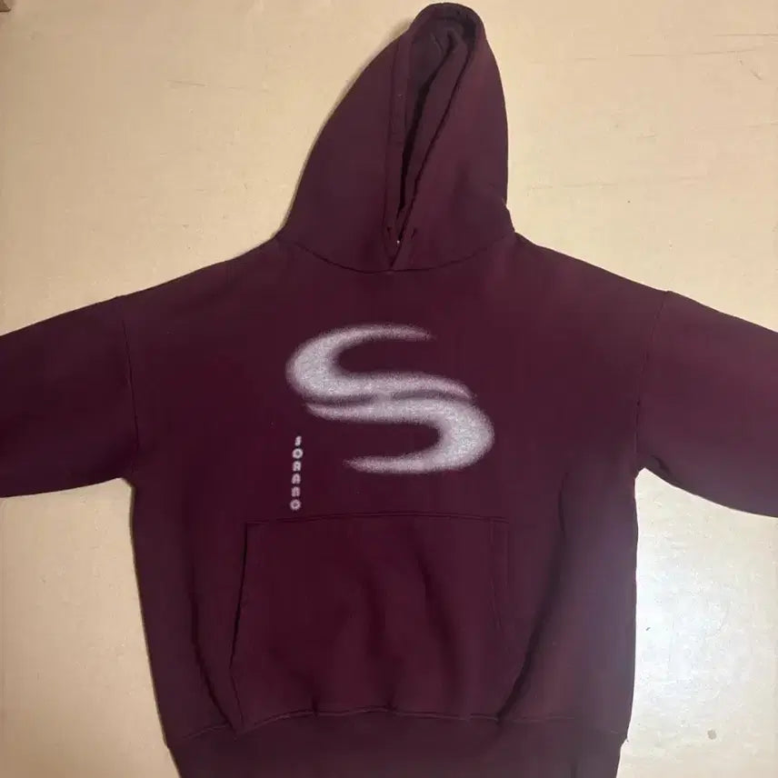 [BUNJANG] Sorano Hoodie Wine Color (Fleece Lined) / 소라노 후드티 와인색 (기모)