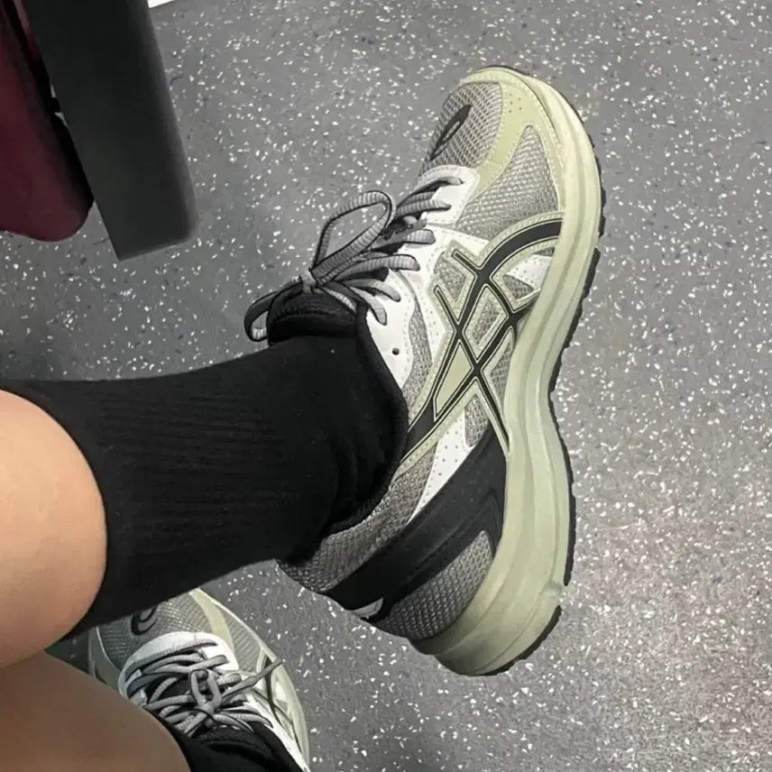 [BUNJANG] Asics Jog 100 S Sheet Lock Sneakers Green / [230] 아식스 조그 100 S 시트 락 운동화 스니커즈 신발 그린
