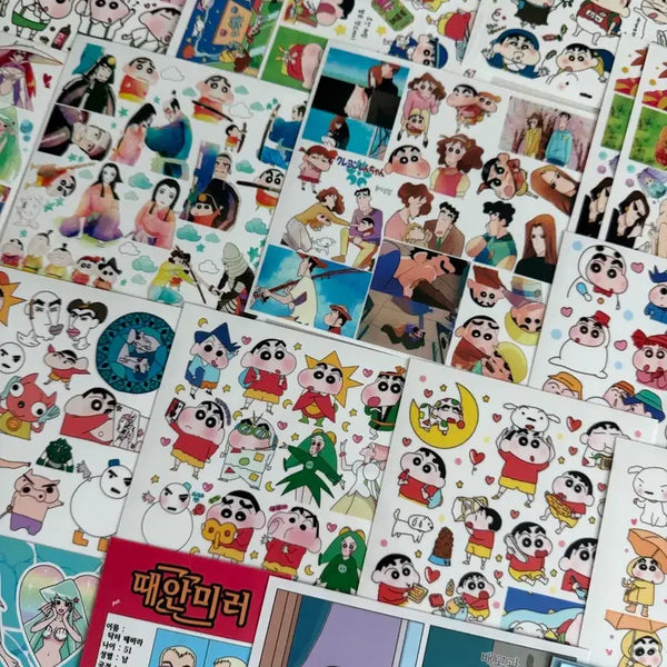 [BUNJANG] Crayon Shin-chan Anime Stickers (53 pcs) / 짱구는 못말려 애니인스 53장 판매