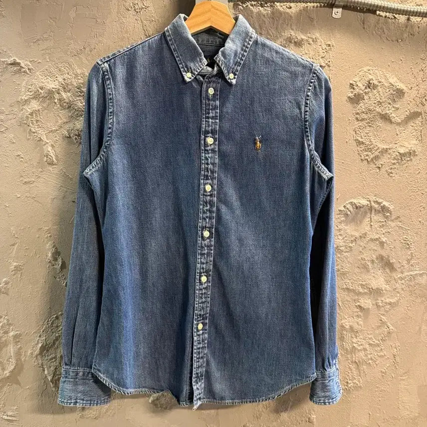 [BUNJANG] Ralph Lauren Custom Fit Medium Wash Denim Shirt / S 랄프로렌RALPH LAUREN 데님 셔츠 중청