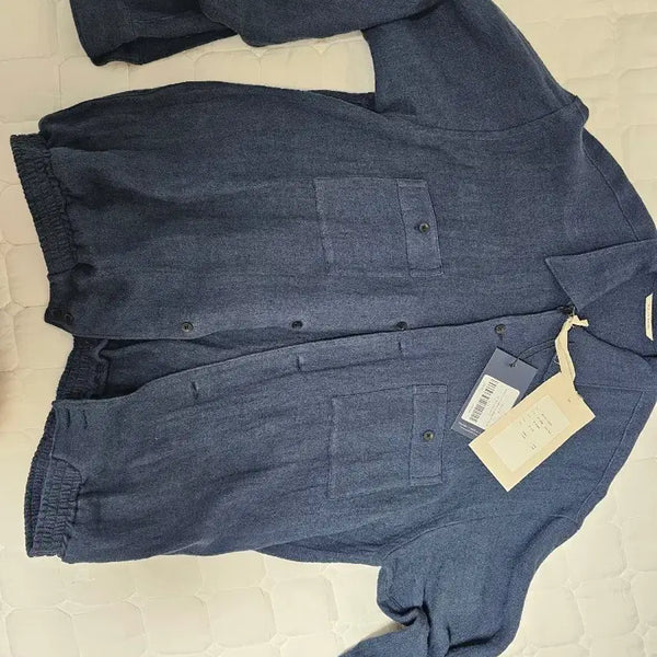 [BUNJANG] OLDJO Marlboro Gathered Waist Long Sleeve Shirt Size 15.5 / 올드조 m사이즈 261OJ-SH07 Gathered Waist Marlboro LS Shirts Nocturne