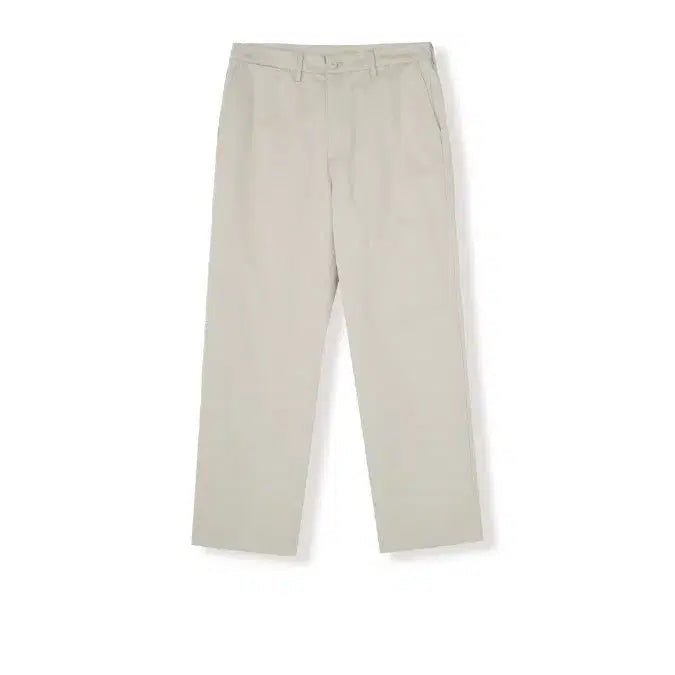 [BUNJANG] Steady Everywear Regular Cotton Pants (Sand Beige) / 스테디 에브리웨어 레귤러 코튼 팬츠 (샌드베이지)
