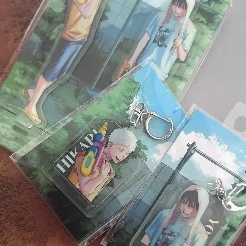[BUNJANG] Hizukiyo Acrylic Diorama + Hikaru Yoshiki Keyring Set (Sealed) / 히죽여 아크릴 디오라마+ 히카루 요시키 키링 미개봉 일괄