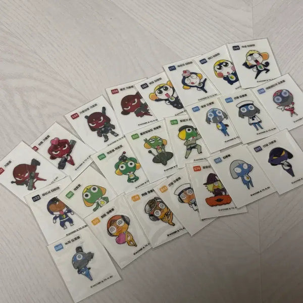 [BUNJANG] Keroro Sticker 23-Piece Bundle Set / 케로로 띠부씰 23종 일괄 판매