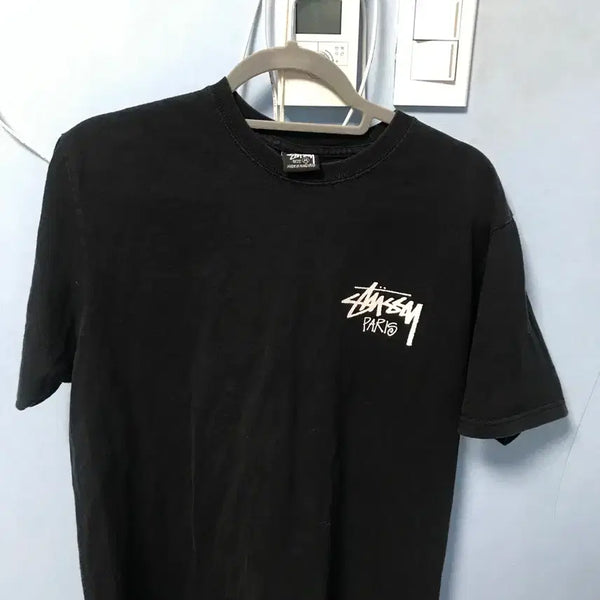[BUNJANG] Stussy Stock Logo T-Shirt Black / 스투시 스탁 파리 티셔츠 블랙