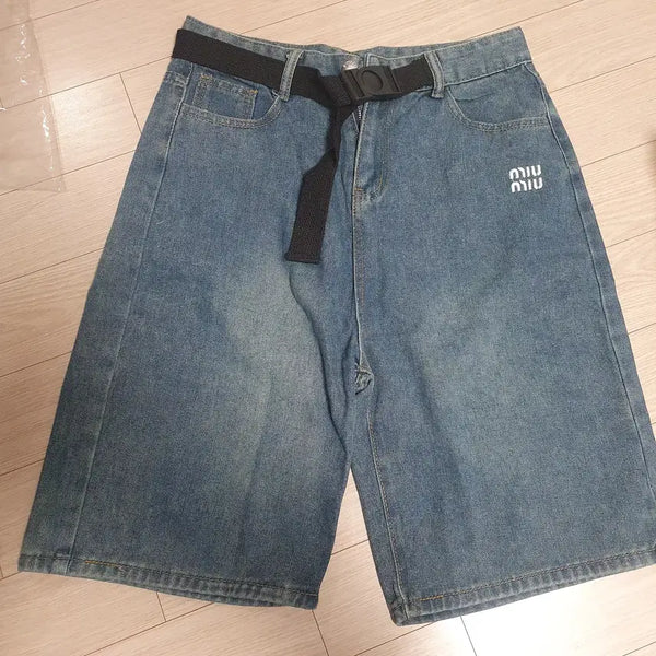 [BUNJANG] Unisex Bermuda Denim Shorts / (새상품) 버뮤다 청바지_데님 반바지(버뮤다 팬츠) L, XL 남여공용