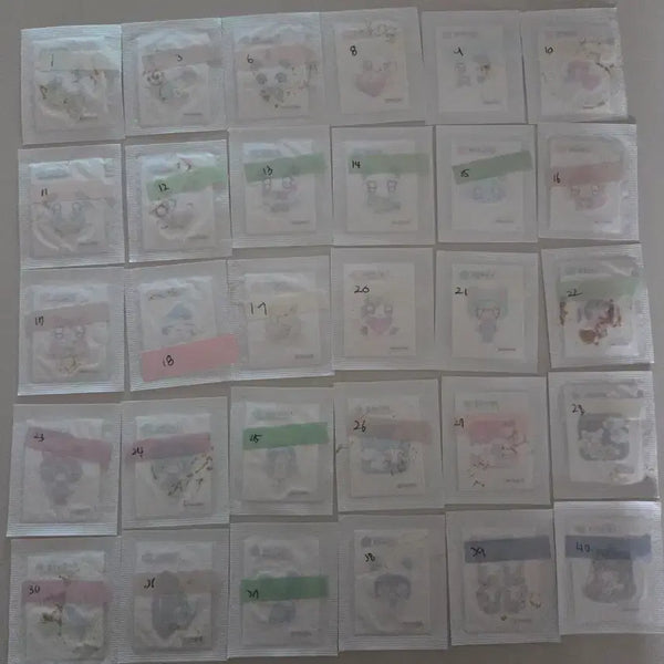 [BUNJANG] HooHoo's 30 Types Sticker Set / 후후이 띠부씰 30종 판매