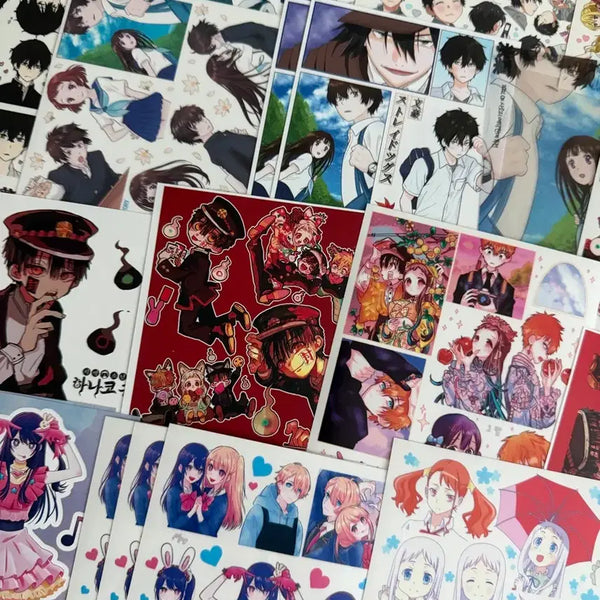 [BUNJANG] Anime Stickers Set - 44 Pieces / 4월은 너의 거짓말 빙과 하나코군 최애의 아이 애니인스 44장 판매