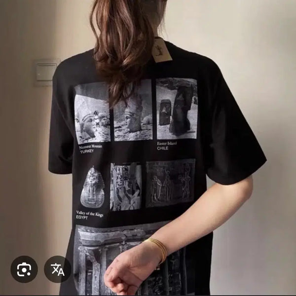[BUNJANG] Stussy Worldwide Ancient Monuments Tee Black XL / [판매] 스투시 월드와이드 에인션트 모뉴먼츠 티 블랙 XL