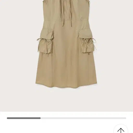 [BUNJANG] Covernat Cargo Sleeveless Dress Beige S / 커버낫 카고 원피스 (베이지S)