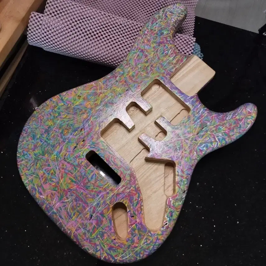 [BUNJANG] Custom Hand-Painted Strat Body / 커스텀 핸드 페인팅 스트렛바디