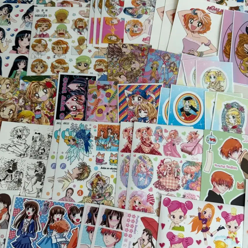 [BUNJANG] Love is Bean~Bean~ Fruits Basket Candy Super Gals Anime Stickers (68 pcs) / 사랑은 콩다콩 후르츠바스켓 캔디 슈퍼갤츠 애니인스 68장 판매