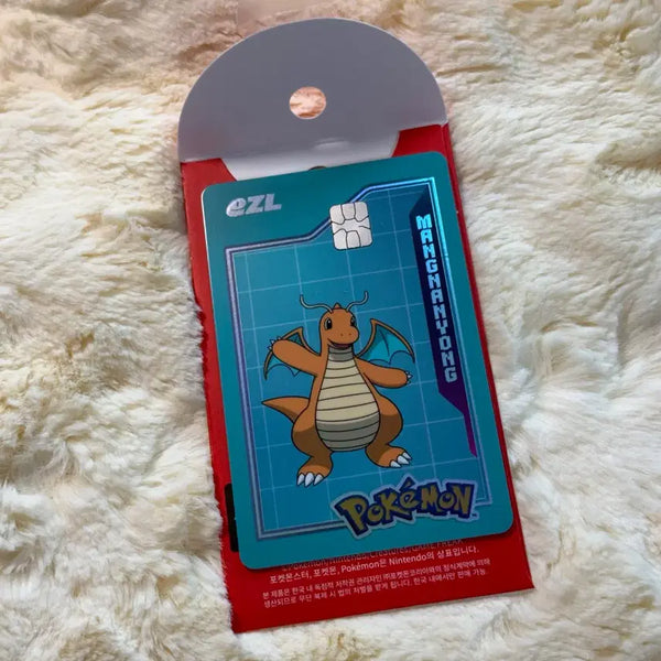 [BUNJANG] Pokemon Ee-Sle Card Dragonite / (단순개봉) 포켓몬 이즐 교통카드 망나뇽