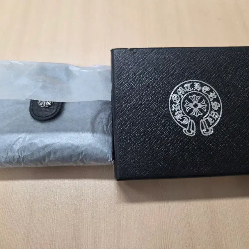 [BUNJANG] Chrome Hearts Black Leather Bifold Wallet / 크롬하츠 소가죽 반지갑 블랙