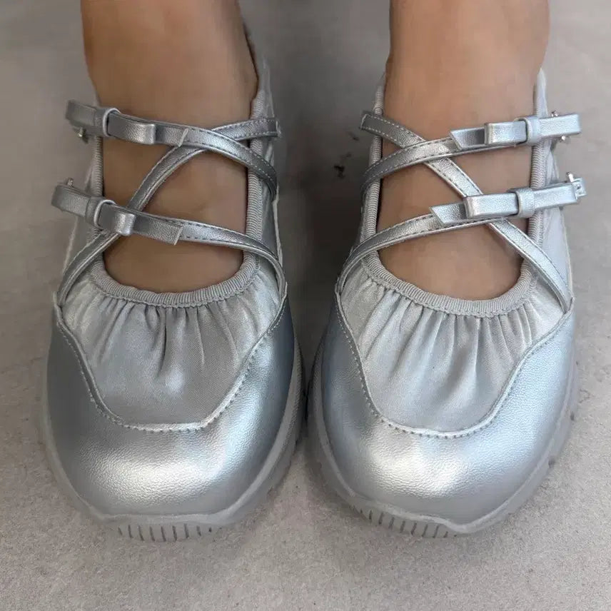 [BUNJANG] Shuppun Mary Jane Platform Sneakers / 슈뿐 메리제인 통굽 스니커즈 235