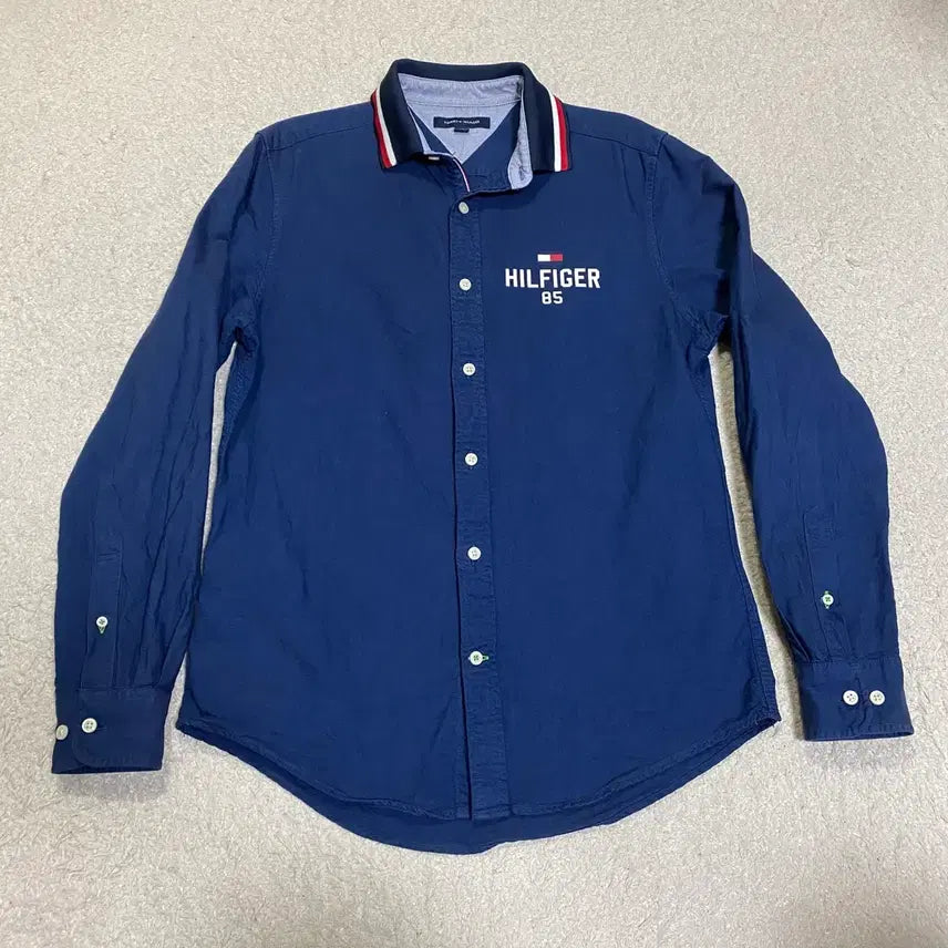 [BUNJANG] Tommy Hilfiger Long Sleeve Shirt Navy S / 타미힐피거 긴팔 셔츠 네이비 s