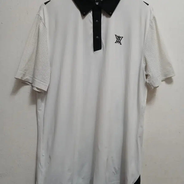 [BUNJANG] Anew Golf Men's Short Sleeve Polo T-Shirt Size L (100) / 어뉴 골프 ANEW 남성 반팔티셔츠 카라 사이즈 L 100