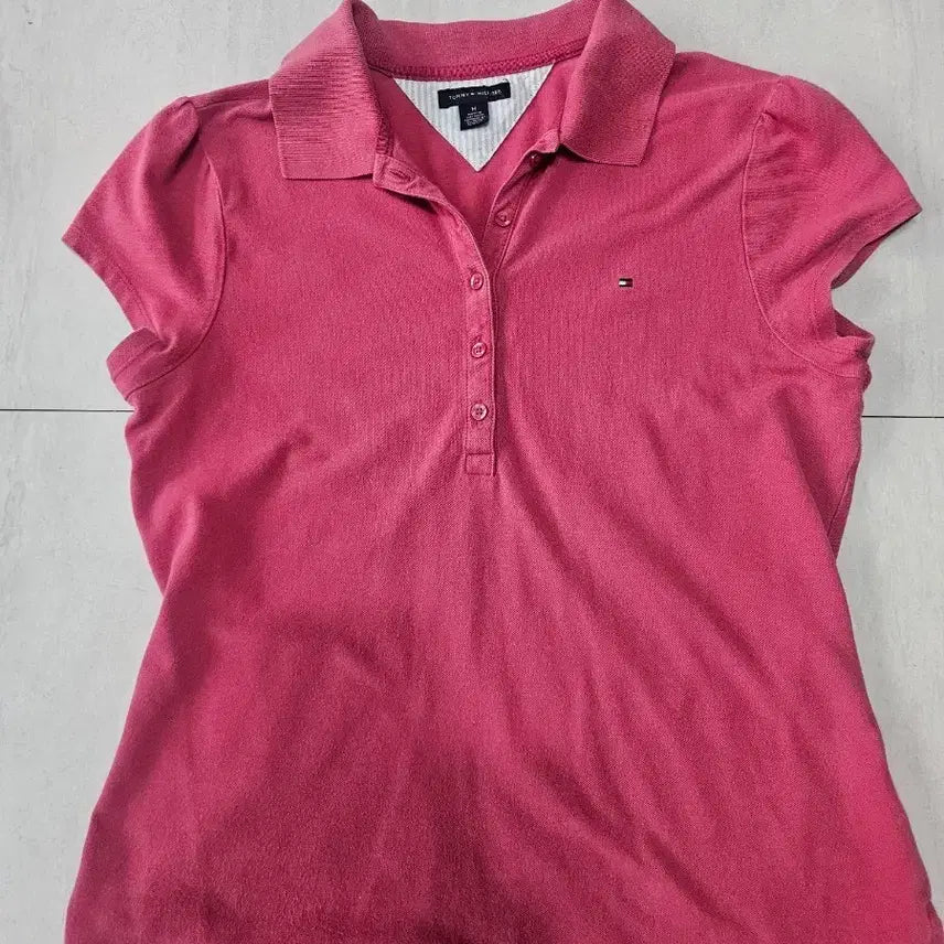 [BUNJANG] Tommy Hilfiger Women's Pink Shirt / 타미힐피거 티셔츠