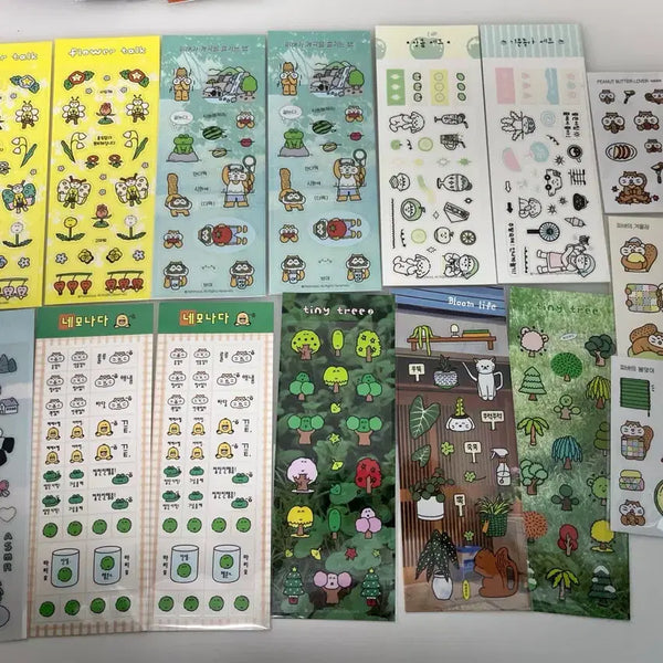 [BUNJANG] Harimoo Seal Sticker Bundle / [다꾸처분] 하리무드 씰스티커 일괄 판매