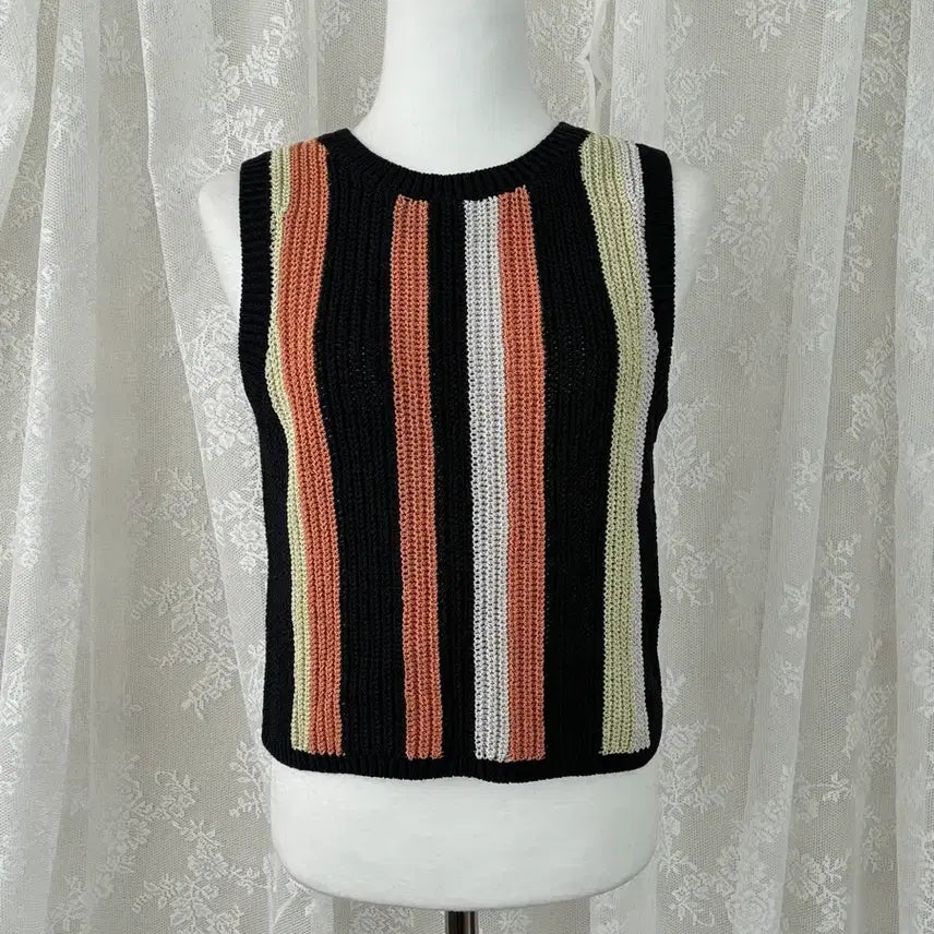 [BUNJANG] And Other Stories Navy Striped Knit Sleeveless Top / S) 앤아더스토리즈 니트 탑 슬리브리스