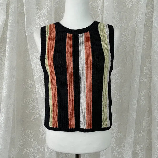 [BUNJANG] And Other Stories Navy Striped Knit Sleeveless Top / S) 앤아더스토리즈 니트 탑 슬리브리스