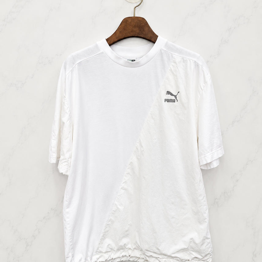 [BUNJANG] PUMA Cotton & Jumper Material Short-Sleeve T-Shirt (US M) / US M,크게나옴 )) PUMA 푸마 반팔티셔츠! 면&점퍼재질~