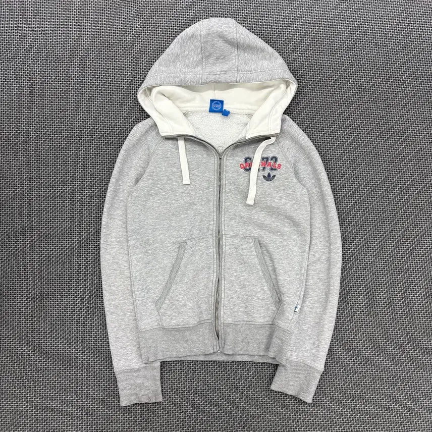 [BUNJANG] Adidas Grey Full-Zip Hoodie / 아디다스 그레이 후드집업